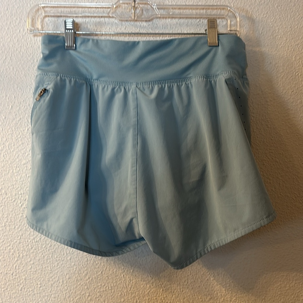 Nike Women's Pale Blue Athletic Shorts with Built-In Liner - Picture 5 of 9